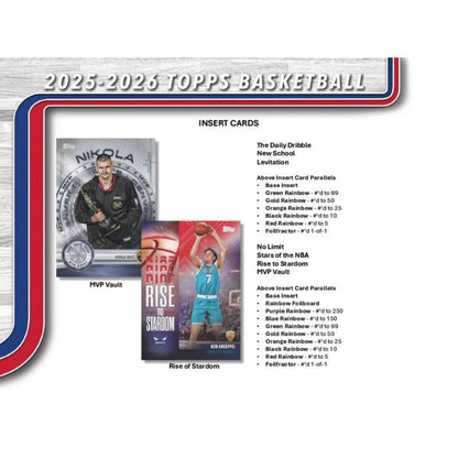 2025/26 Topps Flagship Basketball Hobby Case (12 Boxes)