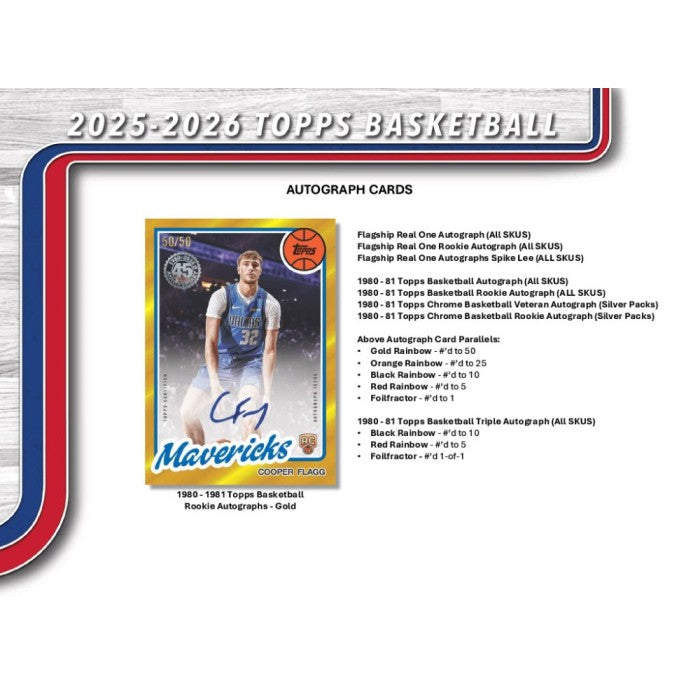 2025/26 Topps Flagship Basketball Hobby Case (12 Boxes)
