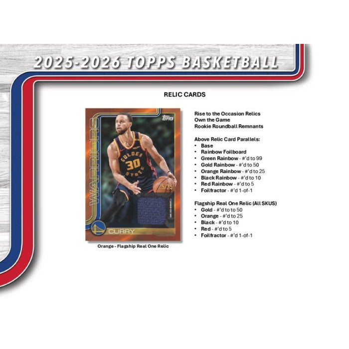 2025/26 Topps Flagship Basketball Hobby Case (12 Boxes)