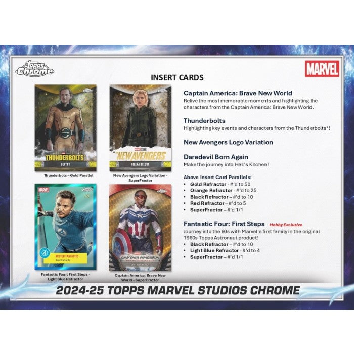 Marvel Studios Chrome Hobby 8-Box Case (Topps 2024/25)