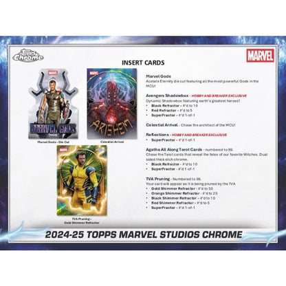 Marvel Studios Chrome Value 40-Box Case (Topps 2024/25)