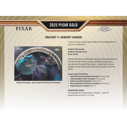 2025 Topps Pixar Gold Hobby 6-Box Case