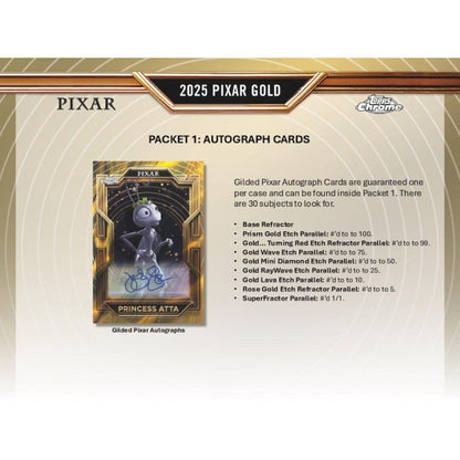 2025 Topps Pixar Gold Hobby 6-Box Case