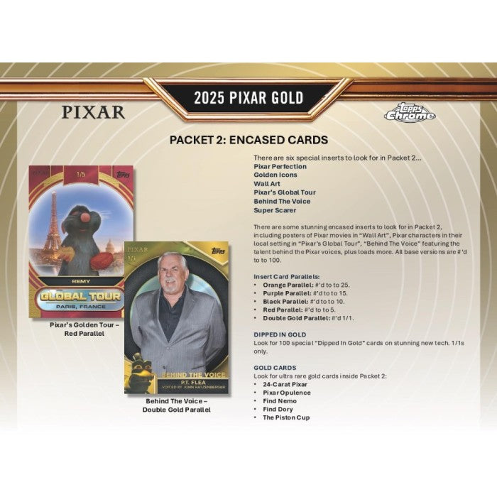 2025 Topps Pixar Gold Hobby 6-Box Case