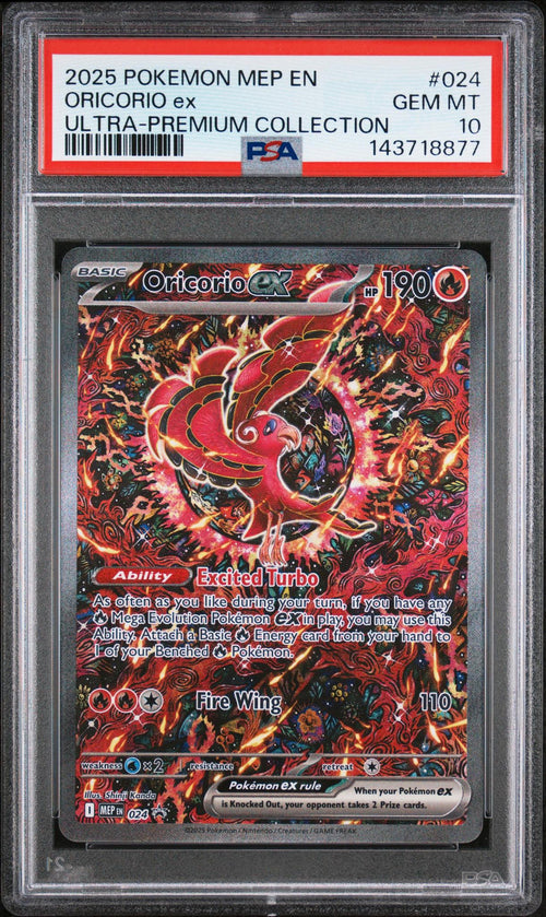2025 Pokemon Black Star Promo Ultra Premium Collection Oricorio Ex #024 PSA 10