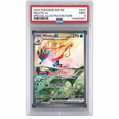 2024 Pokemon Scarlet and Violet Surging Sparks Special Illustration Rare Milotic Ex #237 PSA 9