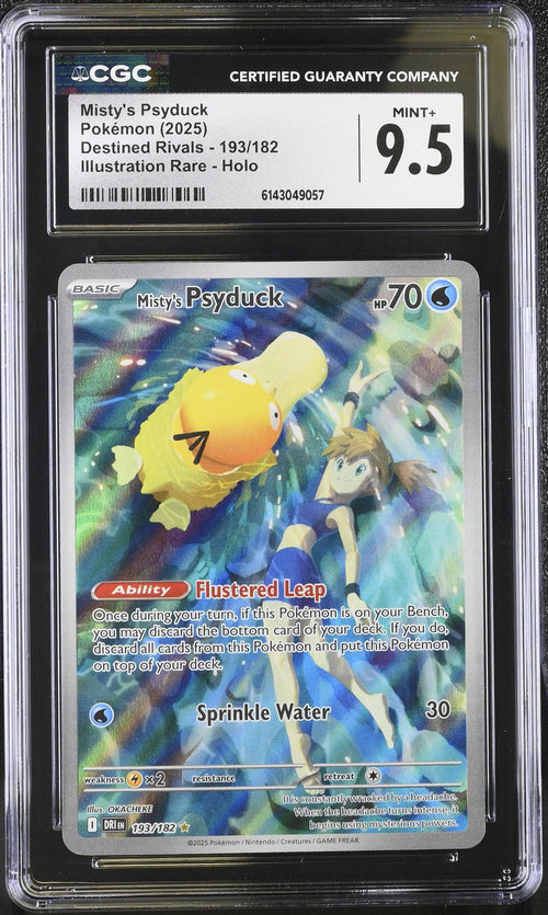 2025 Pokemon #193/182 Misty's Psyduck Destined Rivals CGC 9.5