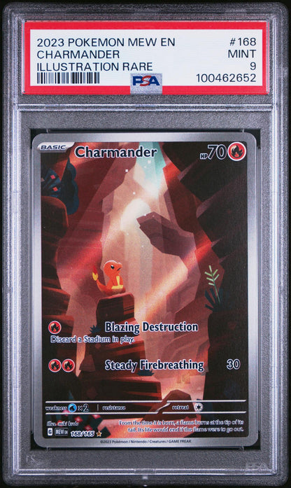 2023 Pokemon Scarlet and Violet 151 Illustration Rare Charmander #168 PSA 9
