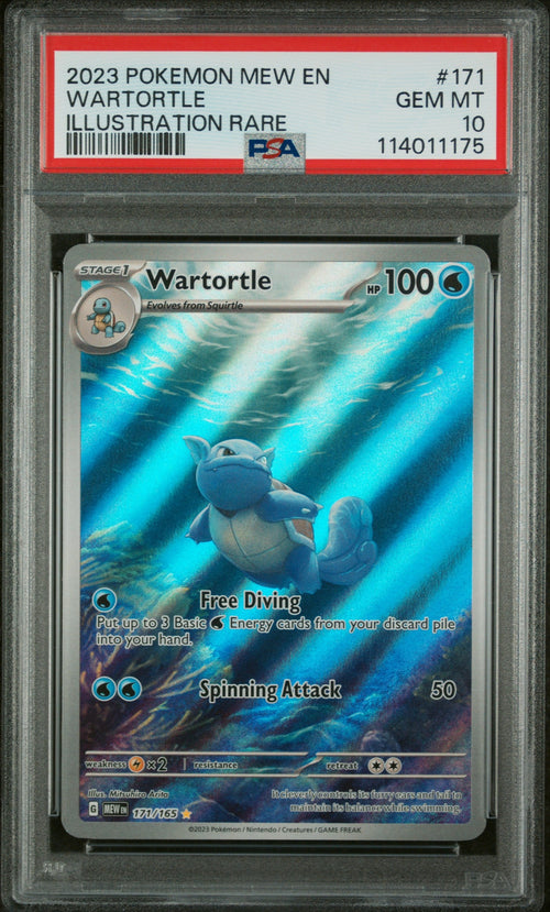 2023 Pokemon Scarlet and Violet 151 Illustration Rare Wartortle #171 PSA 10