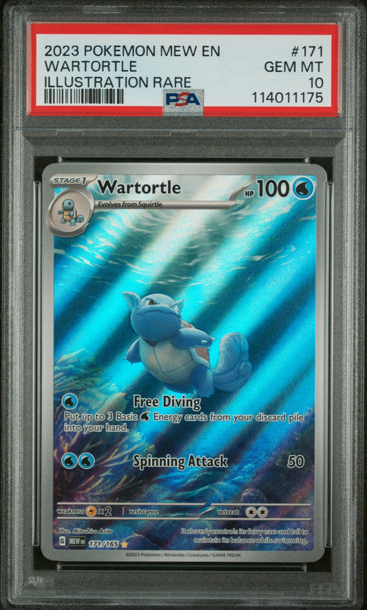 2023 Pokemon Scarlet and Violet 151 Illustration Rare Wartortle #171 PSA 10