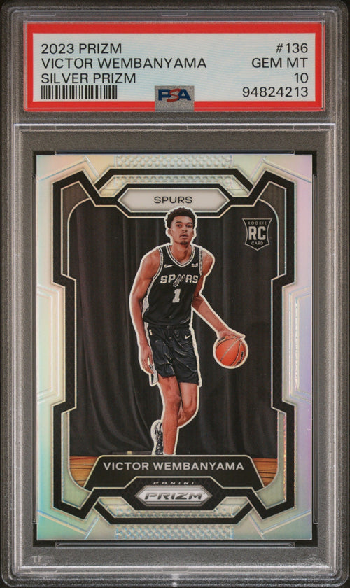 2023 Panini Prizm Silver Prizm Victor Wembanyama #136 PSA 10