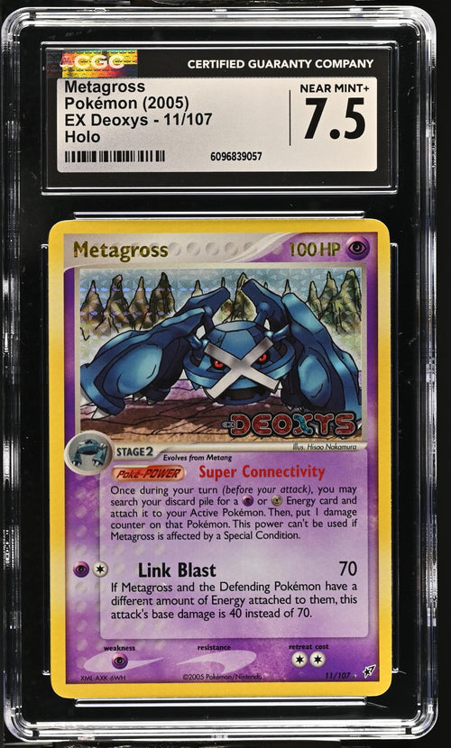 2005 EX Deoxys #11/107 Metagross Holo CGC 7.5