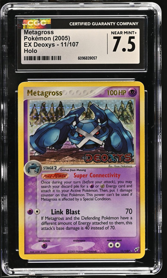 2005 EX Deoxys #11/107 Metagross Holo CGC 7.5