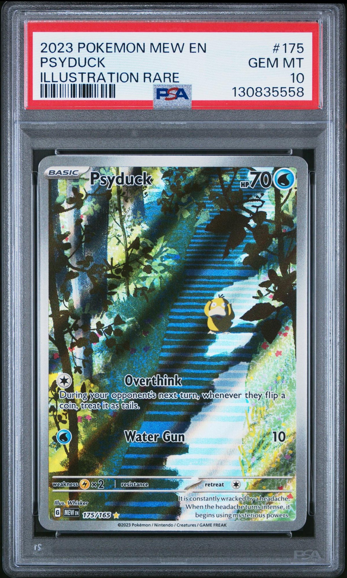 2023 Pokemon Scarlet and Violet 151 Illustration Rare Psyduck #175 PSA 10