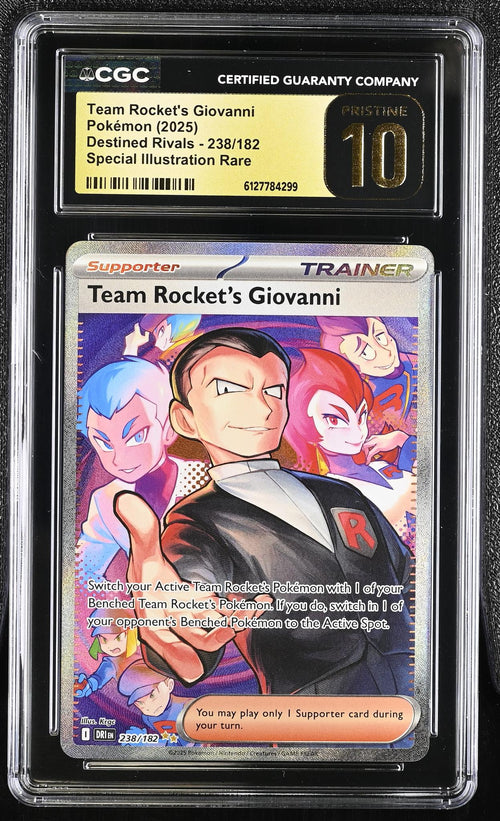 2025 #238/182 Team Rocket's Giovanni Destined Rivals CGC 10
