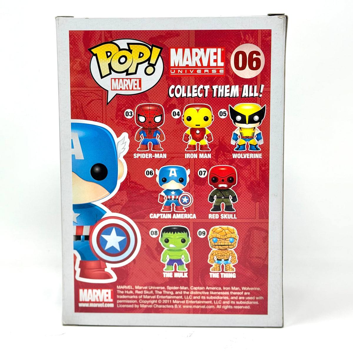 Captain America, Metallic, 2011 SDCC, LE480, #06, (Condition 7.5/10)