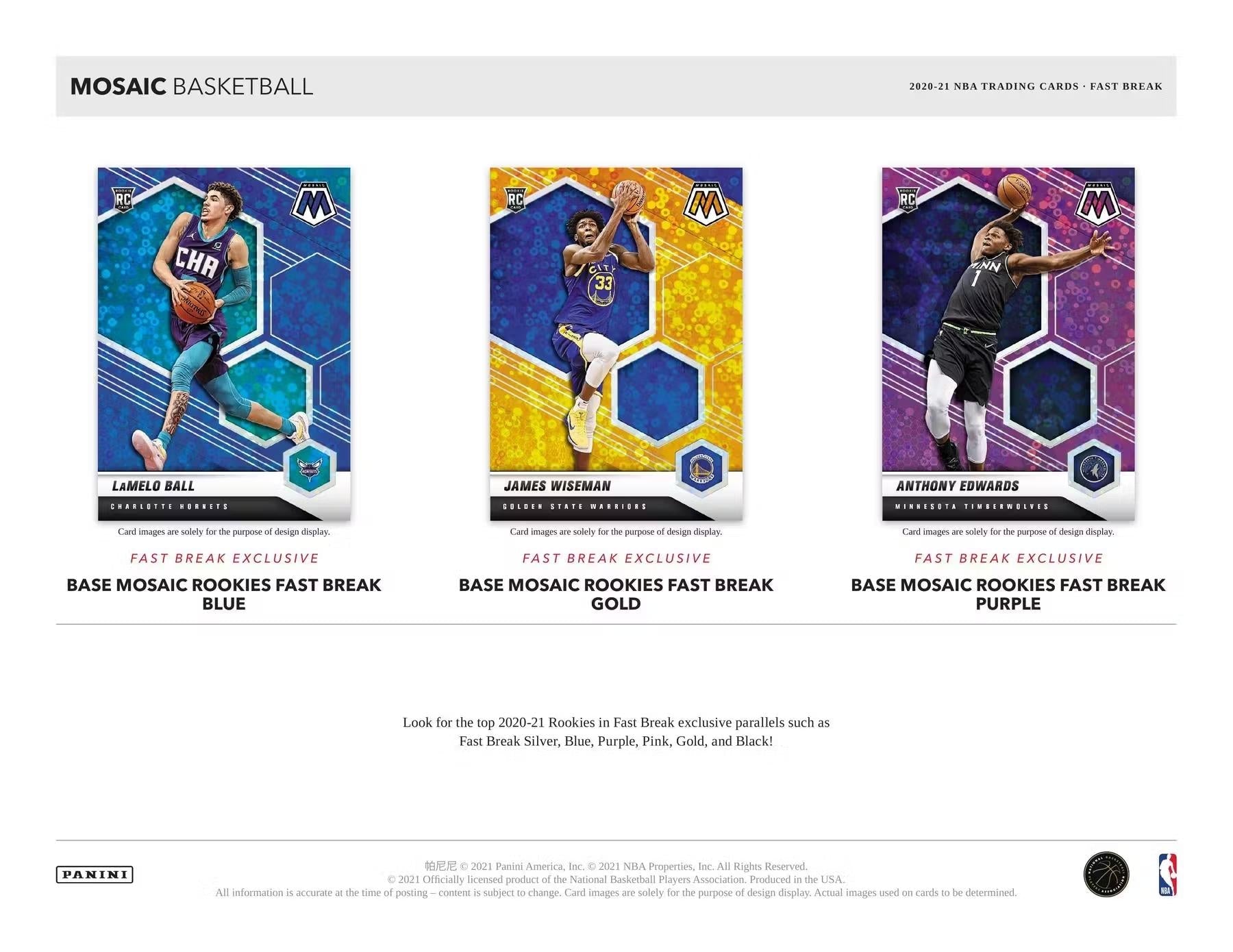 2020-21 Panini Mosaic Basketball Fast Break Box