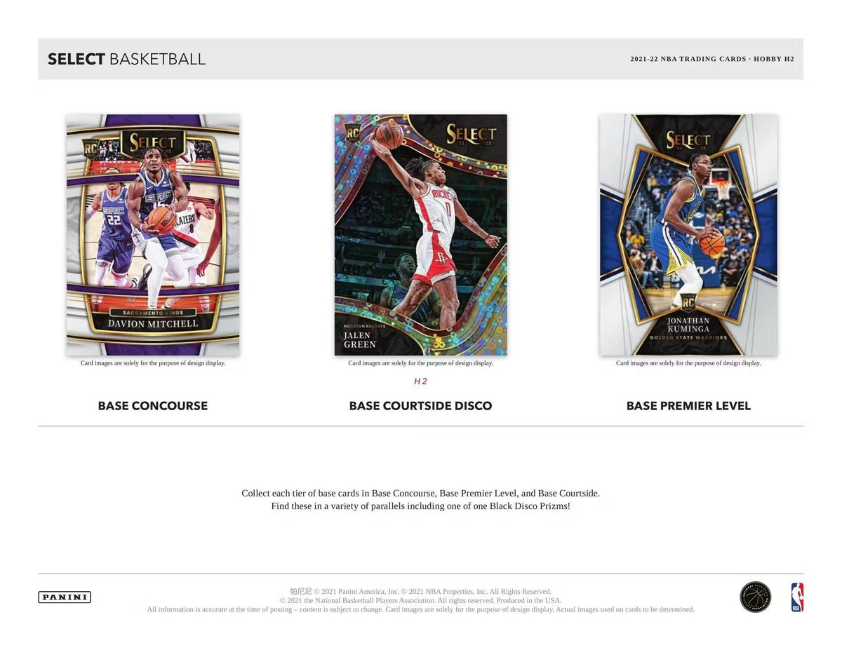 2021-22 Panini Select Basketball H2 hobby box