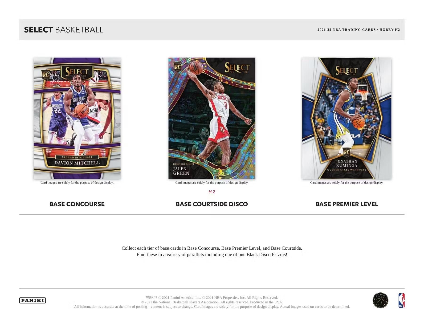 2021-22 Panini Select Basketball H2 hobby box
