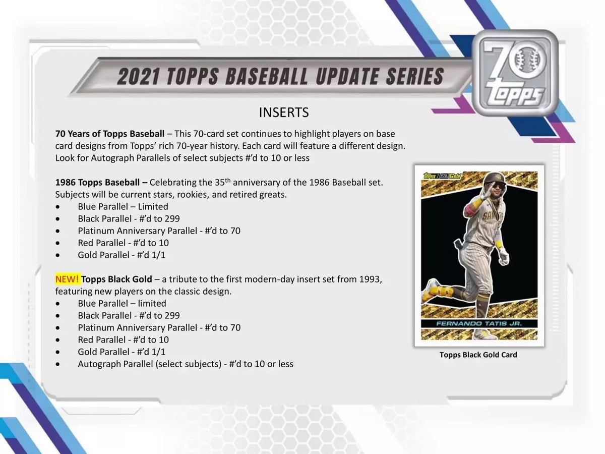 2021 Topps Update Series Baseball HTA Hobby Jumbo Box