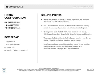 2022-23 Panini Donruss Soccer Hobby Box