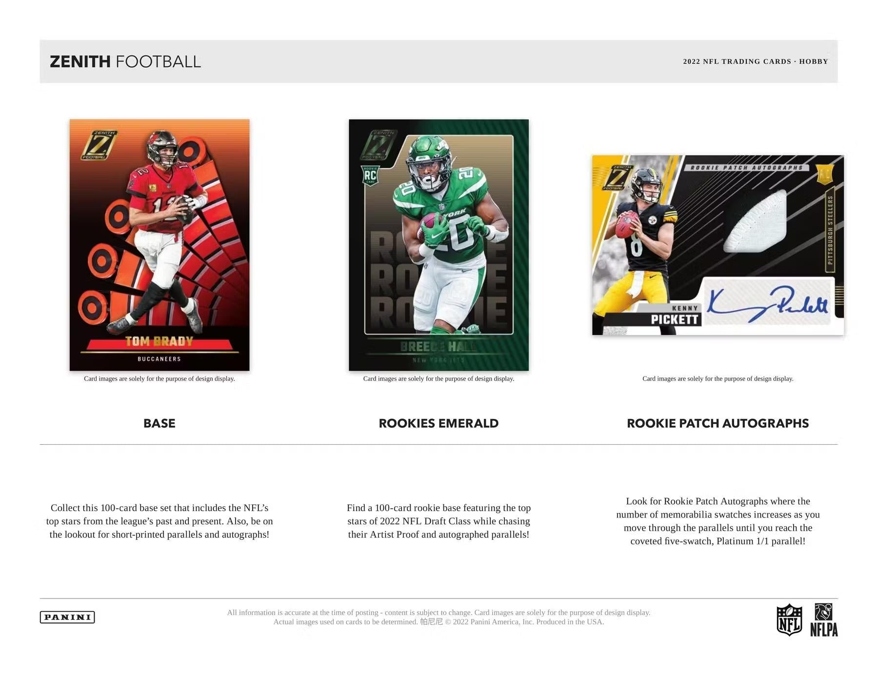 2022 Panini Zenith Football Hobby Box