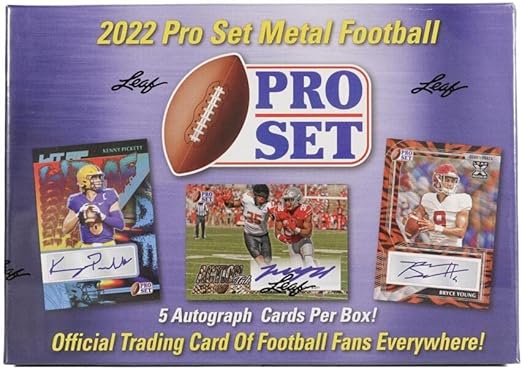 2022 Pro Set Metal Football Hobby Box