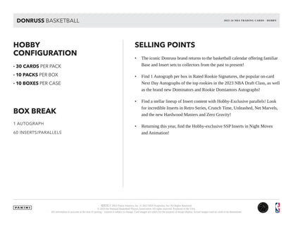 2023-24 Panini Donruss Basketball Hobby Box