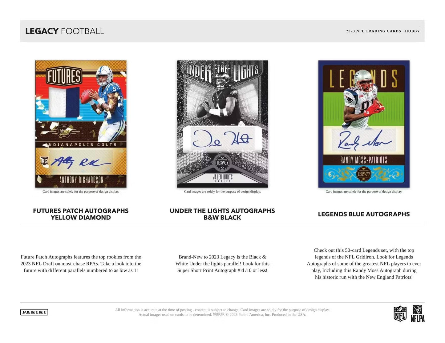 2023 Panini Legacy Football Hobby Box