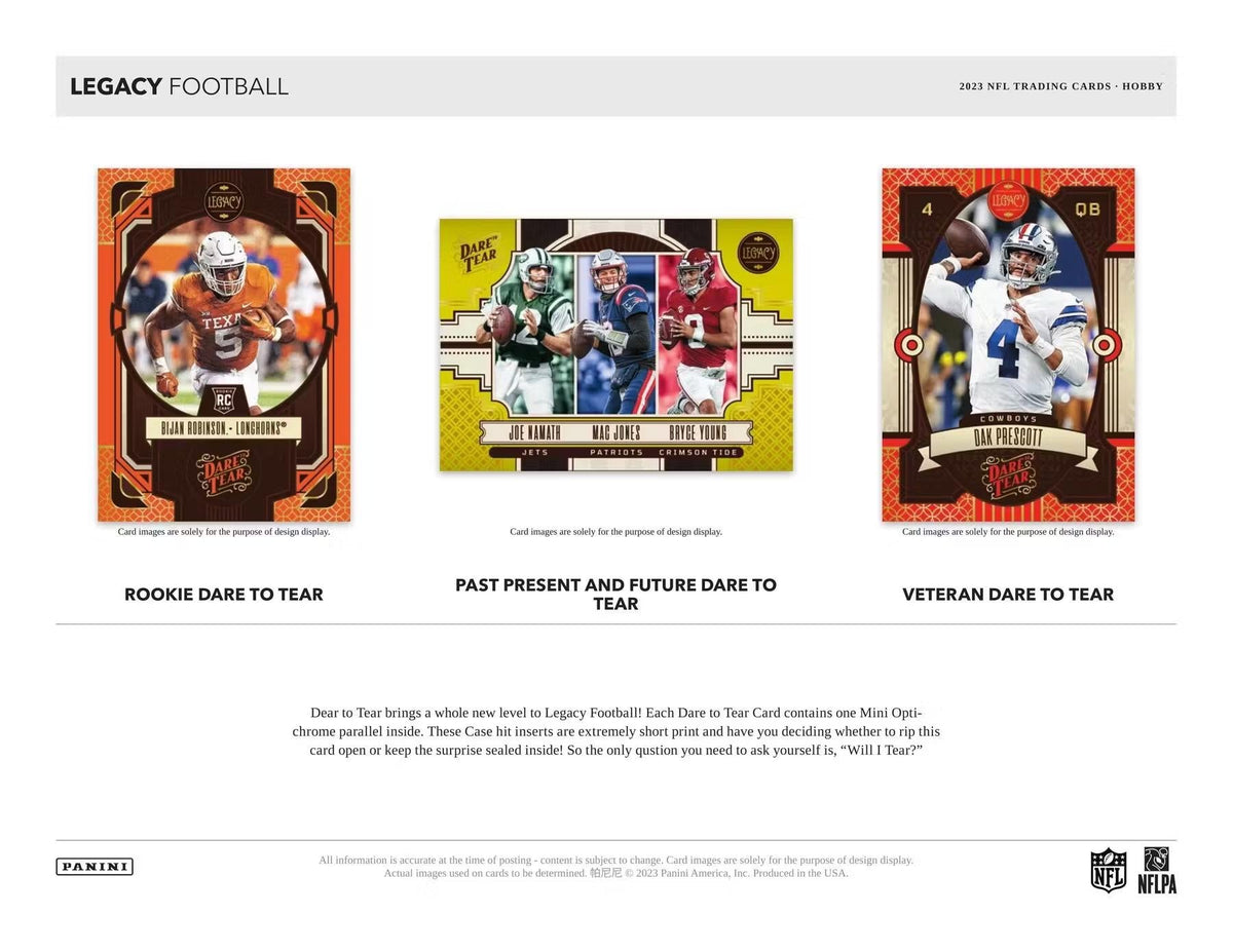 2023 Panini Legacy Football Hobby Box
