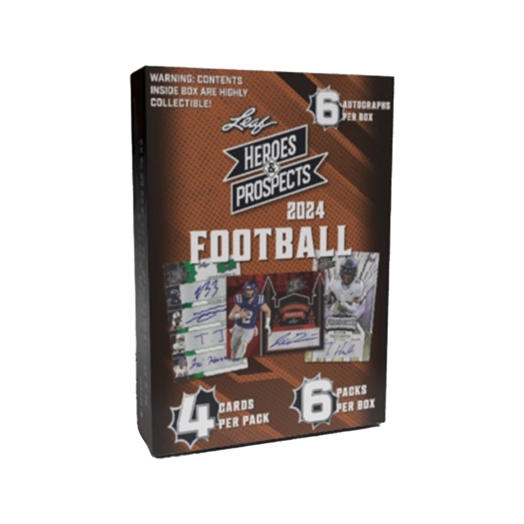 2024 Leaf Heroes & Prospects Football Hobby Box
