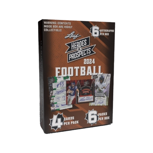 2024 Leaf Heroes & Prospects Football Hobby Box