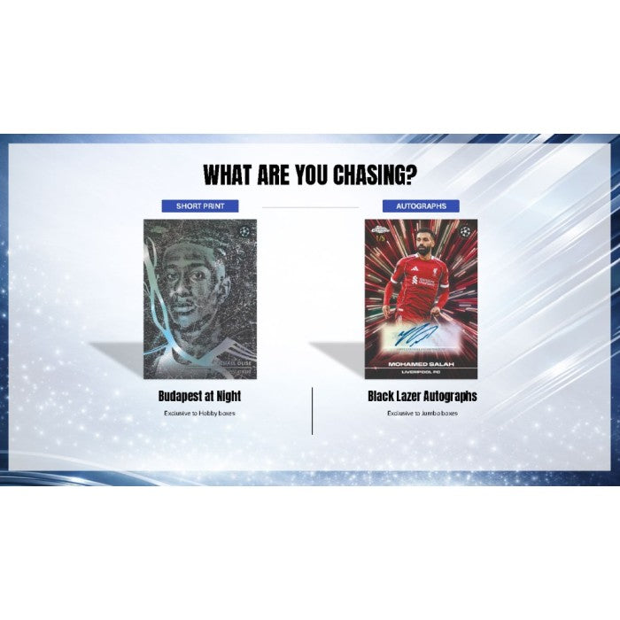 2025/26 Topps Chrome UEFA Club Competitions Soccer Jumbo Box