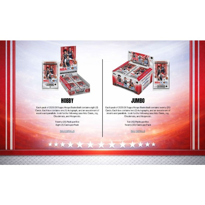 2025/26 Topps Hoops Basketball Hobby Jumbo Box