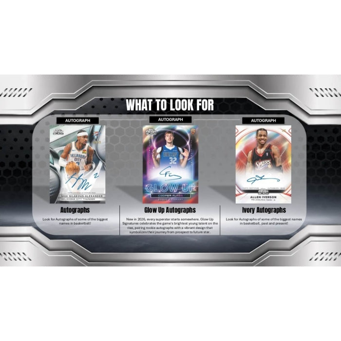 2025/26 Topps Chrome Black Basketball Hobby Box
