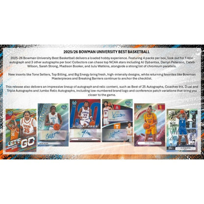 2025/26 Bowman University Best Basketball Hobby Box