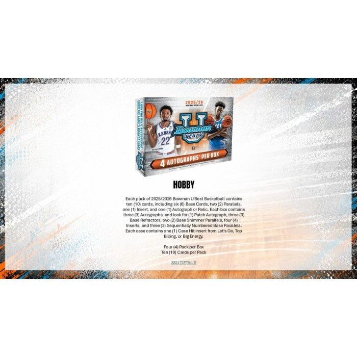 2025/26 Bowman University Best Basketball Hobby Box