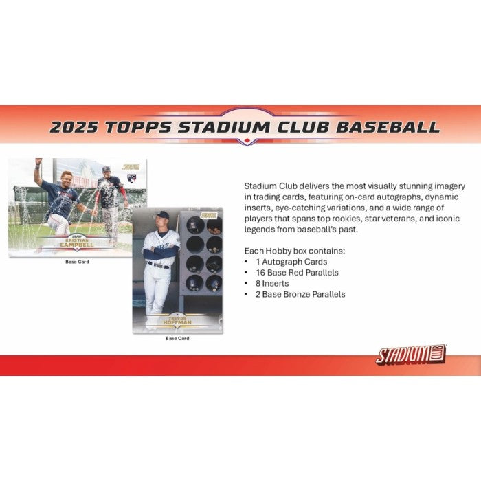 2025 Topps Stadium Club Baseball 8-Pack Blaster 40-Box Case