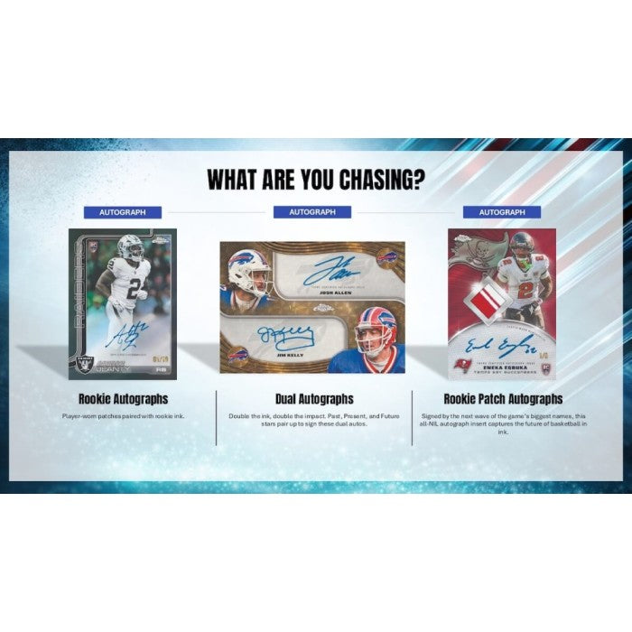 2025 Topps Chrome Football Hobby Jumbo Box