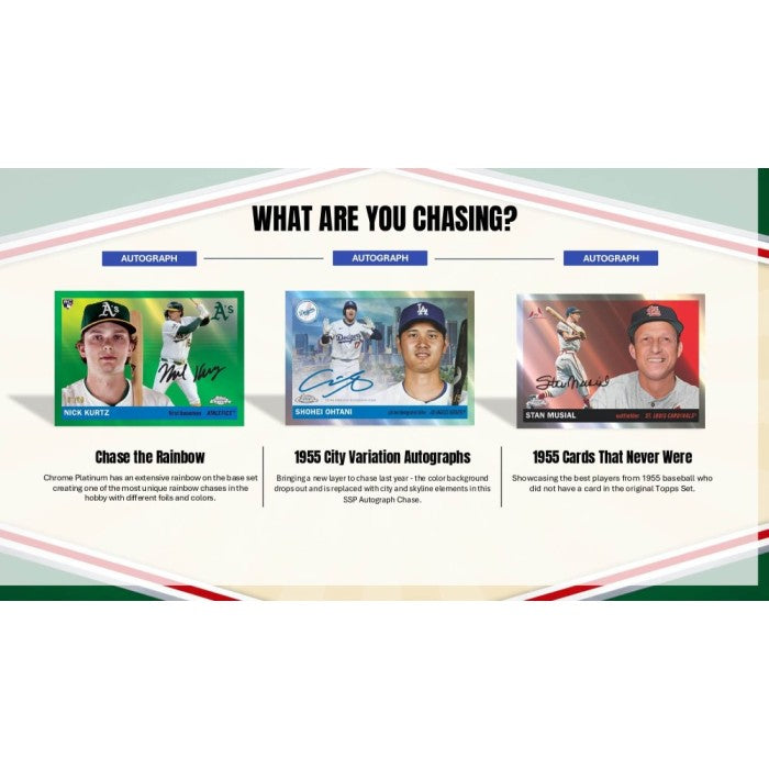 2025 Topps Chrome Platinum '55 Baseball Hobby Box (Presell)