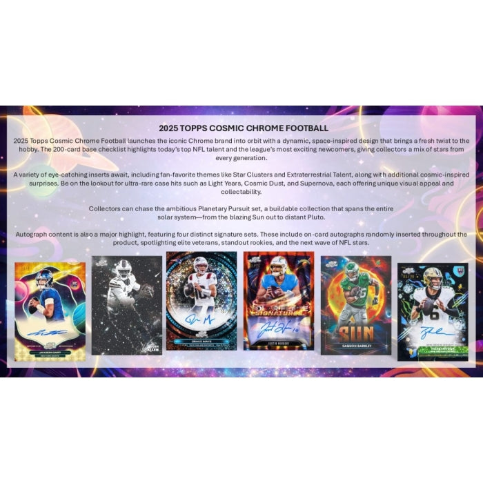2025 Topps Cosmic Chrome Football Hobby 8-Box Case