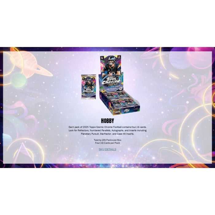 2025 Topps Cosmic Chrome Football Hobby Box