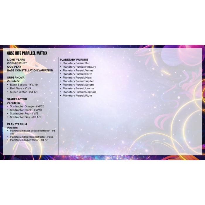 2025 Topps Cosmic Chrome Football Hobby Box