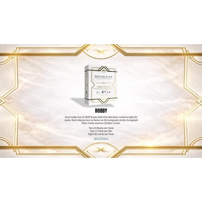 2025 Topps Definitive Collection Baseball Hobby Box