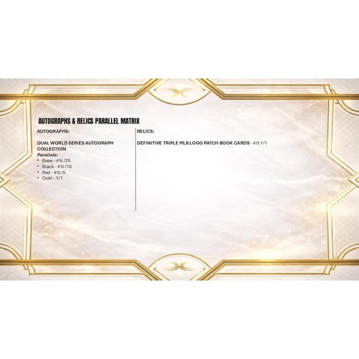 2025 Topps Definitive Collection Baseball Hobby Box