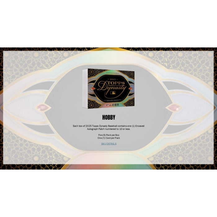2025 Topps Dynasty Baseball Hobby Box