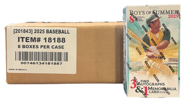 2025 Panini Boys of Summer Baseball Hobby 8-Box Case