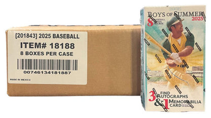 2025 Panini Boys of Summer Baseball Hobby 8-Box Case