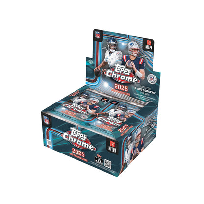 2025 Topps Chrome Football Hobby Jumbo Box