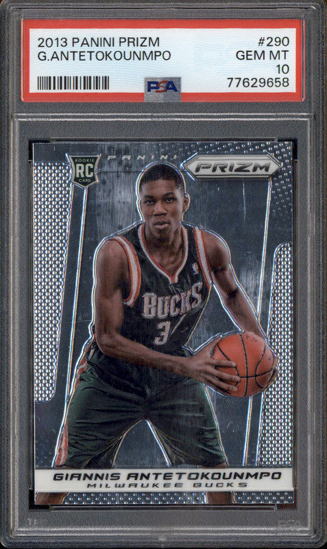 2013 Panini Prizm #290 Giannis Antetokounmpo RC Rookie PSA 10